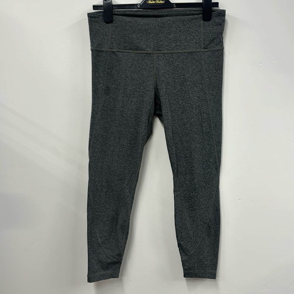 Athleta gray cropped tights leggings L